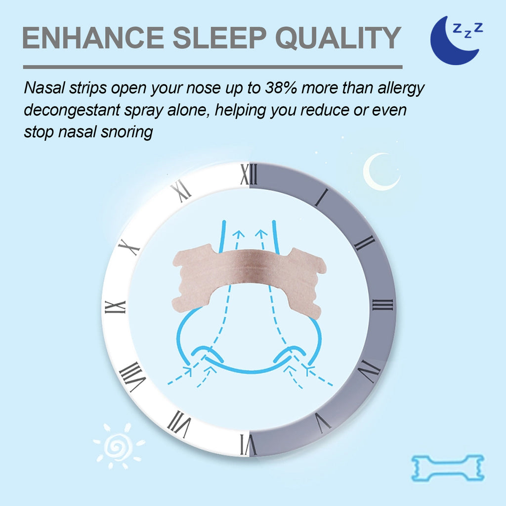 Anti-snoring Nasal Strips- Breathe Better & Sleep Deeper Instantly